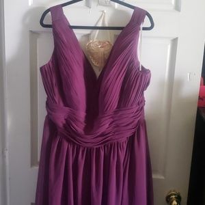 Purple bridesmaid/formal dress size 24